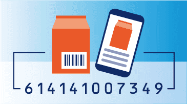GTIN Registry Grafik mit Produkt GTIN und Handy